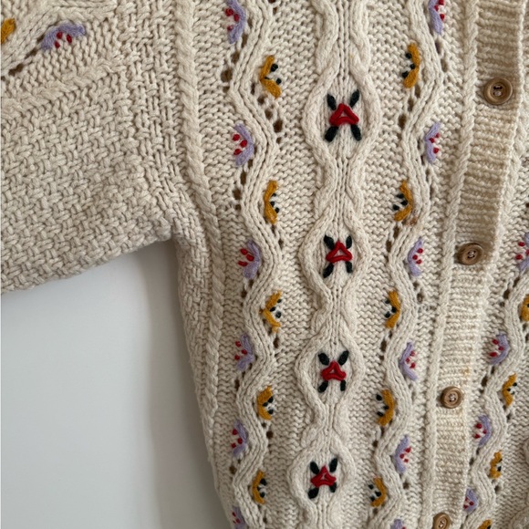 Vintage Santex Embroider Cardigan Traditional Folk Austrian German Cottagecore - Picture 6 of 9